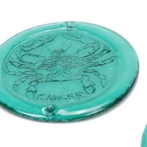 Blenko Zodiac Glass Wall Plaque, Cancer, 20th C.